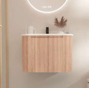 โต๊ะเครื่องแป้งไม้ลอยตัวพร้อมรางเก็บเครื่องประดับในตัว - Product Image 2