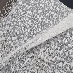 Tela de Encaje Elástica Geométrica de Nailon y Spandex de 147 cm, Tela de Encaje Ligera de Punto por Urdimbre para Lencería, Vestidos y Prendas de Vestir - Product Image 6