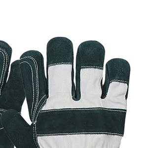 Guantes de Trabajo de Cuero Vacuno PPE con Doble Refuerzo en la Palma y Puño de Seguridad Reforzado con Goma, Guantes de Seguridad de Alta Resistencia - Product Image 2