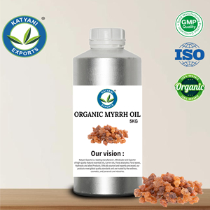 Huile essentielle de myrrhe biologique de qualité supérieure, naturelle, distillée à la vapeur, pour formulations cosmétiques et d'aromathérapie, exportateur en Inde - Product Image 5