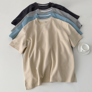 Wholesale Comfortable <b>100</b>% Cotton Custom Loose Blank Unisex T-<b>shirt</b> and Shorts Set - Product Image 4