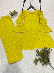 Nuevo Conjunto de Fiesta para Mujer a la Moda con Bordado, Top y Pantalón de Algodón Antiarrugas de TENNECY - Product Image 6