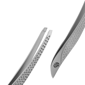 STAHLMANN PRO High Quality Durable Precision Eyebrow Tweezers Stainless Steel Clip Slanted Tip Classical/Fashion <b>Makeup</b> <b>Tool</b> - Product Image 3