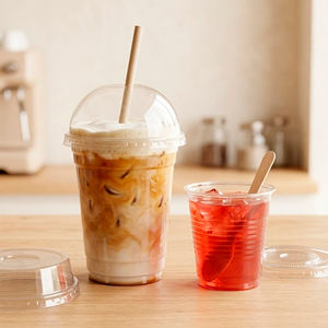 QUANG QUAN Disposable PP Single Wall <b>Cups</b> 95mm 16/20/24 oz for Iced Coffee Cold Beverages & Desserts - Product Image 4