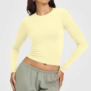 Custom Logo Lightweight Breathable Plus Size Athletic Fitness <b>Yoga</b> Top Long Sleeve Zipped <b>Jacket</b> Women Four-Way Stretch Sports - Product Image 2