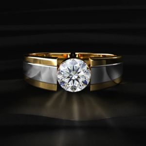 Bague de fiançailles solitaire classique en or blanc, or rose ou or jaune, sertie de diamants de laboratoire ronds brillants de 1 carat, certifiés IGI - Product Image 4
