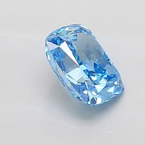 Diamant de 0,92 ct, coupe coussin, bleu vif fantaisie, clarté VS1, excellente taille, diamant certifié pour bijoux de luxe et fiançailles - Product Image 4