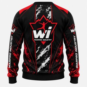 เสื้อสเวตเชิ้ตแขนยาวทรงสปอร์ต คอวี แบรนด์ Warpro Industry สำหรับผู้ชาย ทรงปกติ ระบายอากาศได้ดี พิมพ์ลายแบบ Sublimation เหมาะสำหรับฤดูใบไม้ร่วง - Product Image 2