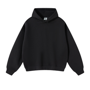 Custom <b>Mens</b> Streetwear Hoodie Bulk Heavyweight Blank Oversized <b>Pullover</b> Hooded Sweatshirt Wholesale Apparel Supplier Manufacture - Product Image 2