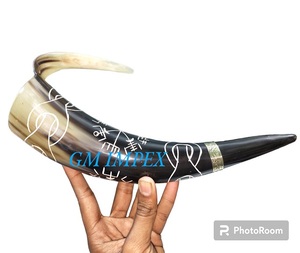 Suministro directo de fábrica, taza de cuerno para beber pulido, cuerno de búfalo real con embalaje personalizado del exportador indio - Product Image 4