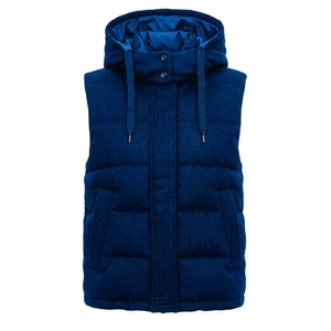 Chaleco Acolchado con Capucha para Hombre, Ropa de Abrigo Informal de Invierno, Cierre de Cremallera Resistente al Viento, 100% Poliéster Transpirable - Product Image 2