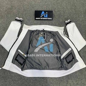 Veste en cuir Avirex blanche American Flight pour femmes, en cuir de vache véritable, veste en cuir Avirex pour femmes, veste courte - Product Image 3