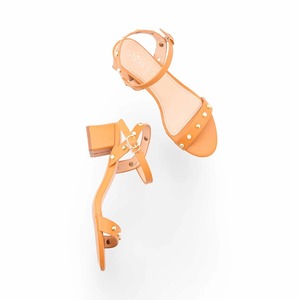 Elegantes Sandalias Formales Color Amarillo Mostaza para Mujer, Zapatos de Vestir Planos y Elegantes, Sandalias Sofisticadas con Punta Abierta y Tira Trasera - Product Image 2