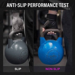 Unisex Gym Gloves Weight Lifting Fitness Gloves Polyester Lightweight Quick Dry Non <b>Slip</b> Adjustable Wrist Strap Breathable OEM - Product Image 2