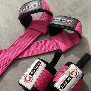 สายรัดข้อมือนีโอพรีนยืดหยุ่นพร้อมสายรัดยกน้ำหนักรูปเลข 8 - ชุดอุปกรณ์ออกกำลังกายน้ำหนักเบาป้องกันการลื่น - Product Image 1