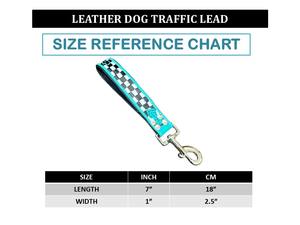 สายจูงสุนัขหนังแท้สำหรับใช้กลางแจ้งดีไซน์แบบหรูหราดีไซน์ลายตารางหมากรุกใหม่ออกแบบได้ตามต้องการ - Product Image 2