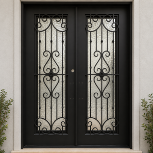 Puertas Modernas de Hierro Forjado: Puertas de Entrada Exteriores Seguras, Elegantes y Hechas a Mano para Casas de Lujo con Estilo y Valor Duraderos - Product Image 3