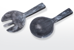 Cuillère à thé en résine LMB en forme d'éventail, design classique, manche court, finition miroir, compatible lave-vaisselle, capacité personnalisable, pour fêtes, durable, Uttar - Product Image 5