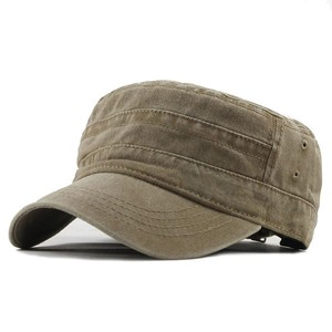 Premium Unisex Adjustable Denim Cotton <b>Flat</b> Cap Breathable Casual Style Spring Summer Wear Adults On Demand Manufacturing - Product Image 5