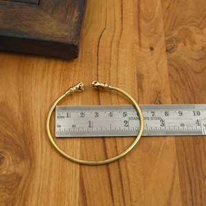 Minimal Gold Arm Cuff Adjustable Upper <b>Bracelet</b> Bohemian Statement Jewelry, Elegant Gift for Her - Product Image 2
