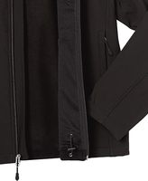 Veste softshell noire de haute qualité avec poche zippée sur la poitrine, coupe-vent, respirante, pour la pêche en plein air, veste thermique softshell