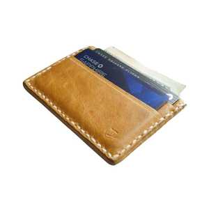 Portefeuille porte-cartes en cuir véritable avec logo personnalisé en relief, fabriqué par RIMZA INDUSTRIES - Product Image 5