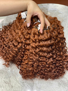 Cabello Virgen Vietnamita Rizado, Doble Trama, No Remy, 100% Humano, Calidad Premium, para Fabricación de Pelucas, Estilo Rizado, Permanente, Listo para Usar, Venta al por Mayor - Product Image 2