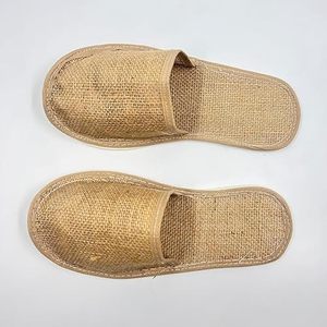 Comfortable Indoor Jute Slippers Made from Natural Fiber <b>with</b> EVA Sole for Hotels Resorts Spas and Daily Wear - Product Image 3
