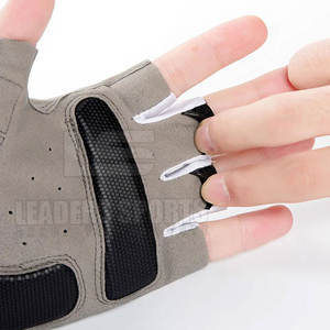 Guantes de Ciclismo de Medio Dedo de Cuero Transpirable con Diseño Personalizado y MOQ Bajo, con Correa de Muñeca Antideslizante y Ajustable - Alta Calidad - Product Image 5