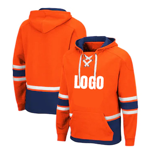Sudadera con Capucha Personalizada de Hockey sobre Hielo con Cierre de Cordones, Diseño a Rayas, Unisex, Adulto, Manga Larga, Poliéster Transpirable, para Todas las Estaciones - Product Image 4