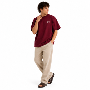 T-shirts en coton surdimensionnés personnalisés pour hommes, col rond, coupe ample, manches courtes, vierges, marque privée, fournisseur USA - Product Image 4