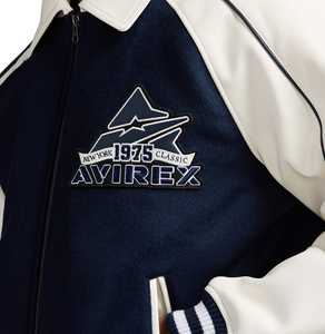 Chaqueta Vaquera Avirex con Cuello Alto y Parches Bordados Personalizados OEM para Hombre, Impermeable y Resistente al Viento para Invierno - Product Image 5