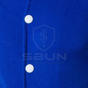 Unique Design Super Quality Varsity <b>Jacket</b> For <b>Men</b> New Fashion Blue and <b>White</b> Color Wool / Polyester <b>Men's</b> <b>Jackets</b> For Sale - Product Image 4