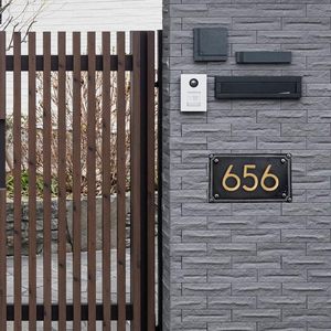 Modern Golden Metal House <b>Numbers</b> for <b>Door</b> Flat Apartment Hotel Hostel Room <b>Number</b> Sign - Product Image 6