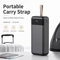 Batterie externe 50000 mAh à charge rapide, grande capacité, station de charge PD 22,5 W, portable, personnalisable, vente en gros pour téléphone