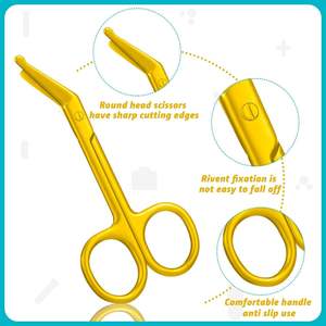 Hospital Grade Bandage Scissors EMT Trauma <b>Shears</b> Manual Stainless Steel First Aid Surgical <b>Tool</b> Medical Clinic By Grip Surgical - Product Image 2