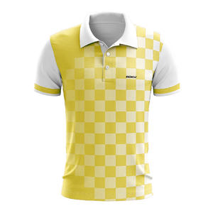 Custom Men's Dry-fit Sublimated <b>Golf</b> for Polo T-<b>Shirt</b> Loose to Regular Fit Breathable Sports Uniform for Staff - Product Image 3