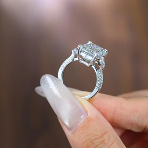 5Carat Lab-Grown Oval Cut Diamond IGI Certified 14K Gold Invisible Setting Luxury Classic Engagement & Wedding <b>Ring</b> Parties - Product Image 6