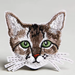 Patch tête de tigre thermocollant, applique en tissu de forme irrégulière, décor en PVC 3D gaufré, patch à coudre pour cadeaux et vêtements - Product Image 2