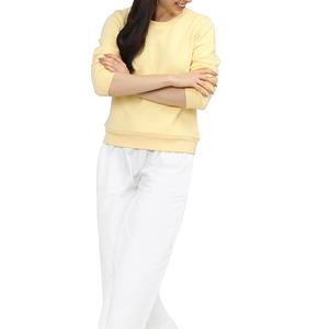 Sweat-shirts pour femmes fabriqués au Pakistan, couleur unie, 100% coton, respirants, séchage rapide, logo imprimé personnalisé, décontractés pour l'hiver - Product Image 4