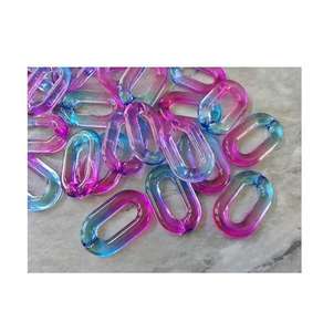 สร้อยคอเรซิ่นขนาดใหญ่ สไตล์โมเดิร์น ผสมสีสัน สร้อยคอพังก์แบบกลวง ขนาดใหญ่ หนา ยาว ทำด้วยมือ หลายชิ้น ของตกแต่งบ้าน แขวนผนัง - Product Image 2