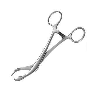 Animal Bone Holding Forceps Manual Ratchet Open Jaws 15.5cm Stainless Surgical Instruments - Product Image 2