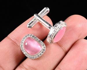 Mancuernillas Personalizadas de Lujo para Hombre |   Mancuernillas de Acero Inoxidable y Plata de Ley 925 |   Joyería al por mayor para puños de camisa de negocios y bodas - Product Image 3