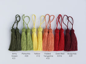 Borlas de Alta Calidad de 3.94 Pulgadas (10cm) de Largo con Nudo, 29 Colores Disponibles, Decorativas para Cortinas, Venta al Por Mayor, Personalizadas - Product Image 4