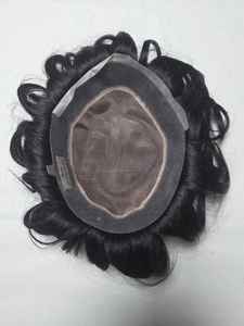 Perruque toupet en cheveux humains mono de qualité supérieure, origine Taz Hair Autriche, style Bangladesh, avec des ondulations naturelles et profondes - Product Image 6