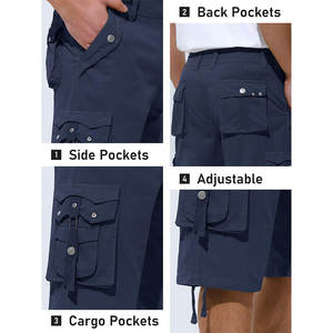 Pantalones Cortos Deportivos para Hombre de Primera Calidad, Transpirables, de Secado Rápido, para Gimnasio y Entrenamiento, Color Azul Marino - Product Image 3