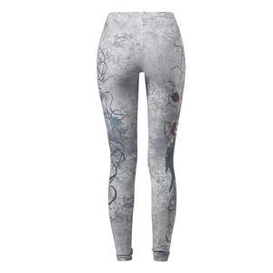 เลกกิ้งระบายอากาศได้ดี เลกกิ้งผู้หญิงสั่งทำได้ ขายดี ฟิตเนส คุณภาพดีที่สุด เลกกิ้งซับลิเมชั่นสำหรับผู้หญิง เอวยางยืด เลกกิ้งโยคะ - Product Image 3