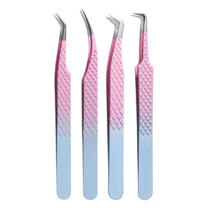 Pastel Gradient Anti-Slip OEM/ODM Available Easy To Use New Arrival Trendy Customized Eyelash Extension and Volume Tweezers - Product Image 1