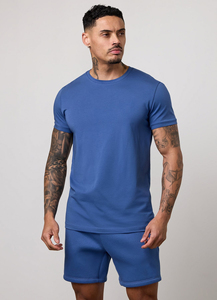 T-shirt pour homme 100% coton, design de logo personnalisé, qualité de luxe, col rond, coupe oversize, épaules tombantes, streetwear, t-shirt uni pour homme - Product Image 3
