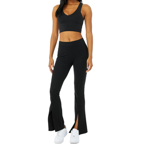 Conjunto de Yoga para Mujer, Tendencia 2026, Nueva Llegada, Talla Grande, Ligero, 2 Piezas, Bra sin Mangas, Leggings con Cintura Elástica - Product Image 1